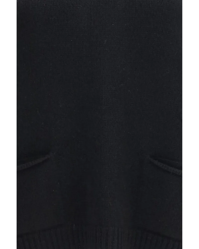 Ella Women High Neck Cashmere Sweater Black 