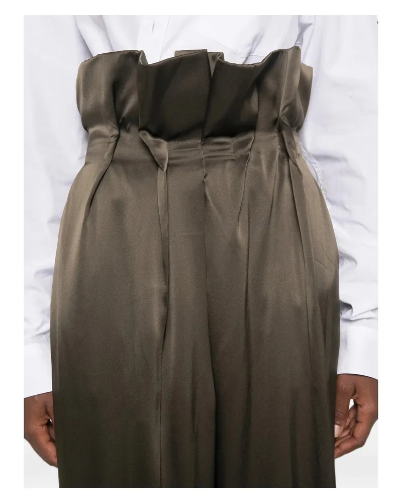 KHAITE Kira Trousers — Khaki Khaki
