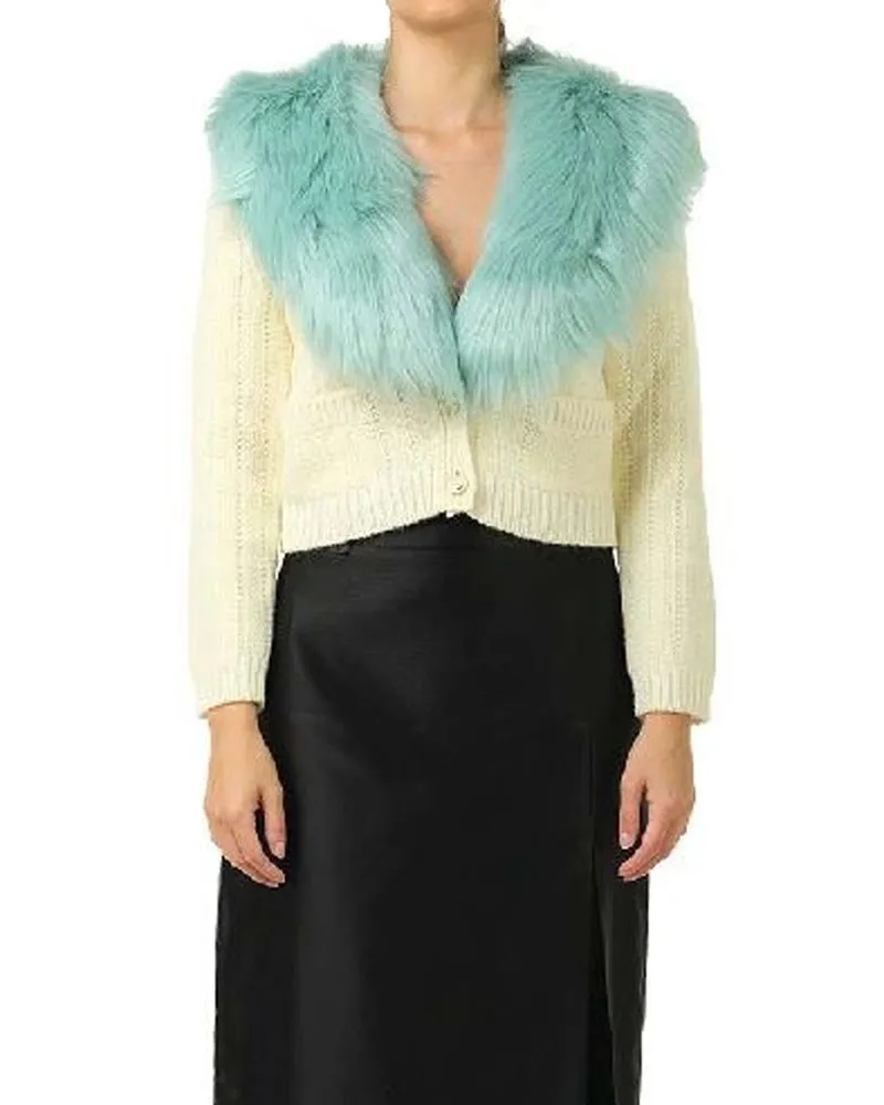 Gucci Women's White Wool Cardigan Clothing White