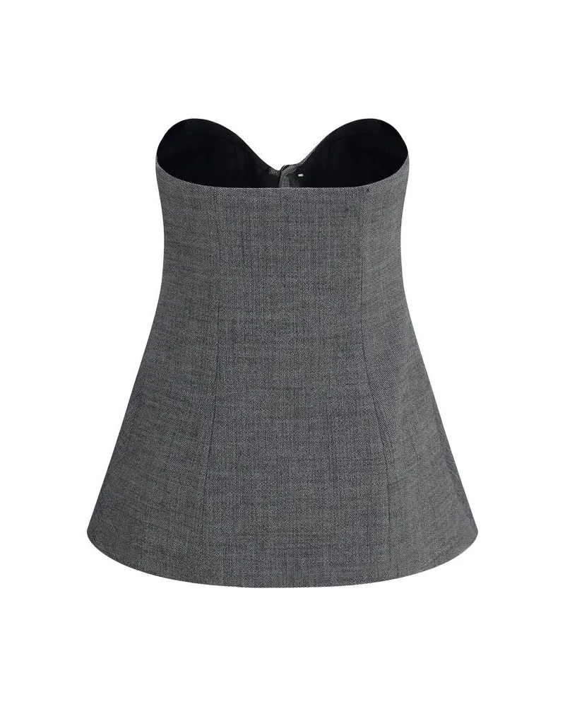 Magda Butrym Women's Gray Wool Oves Aries Corset Clothing Gray