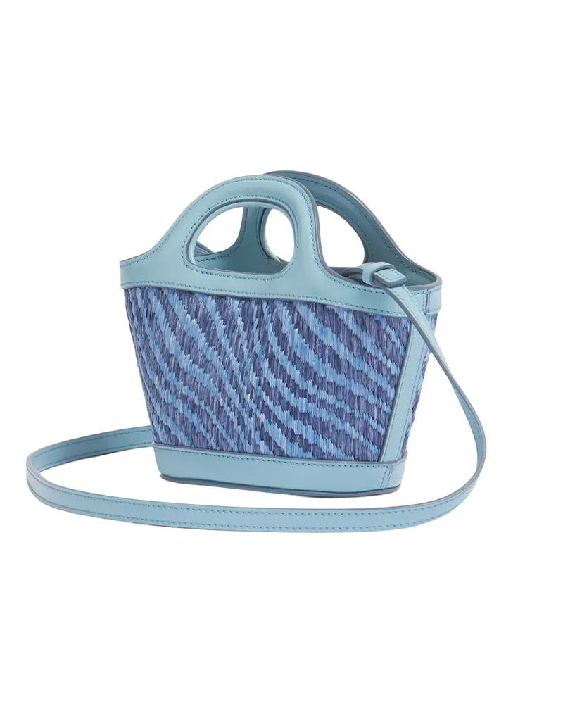 Marni Women's Handbag Tropicalia Micro Raffia Blue Vivid Body: Polyamide Handbags Hand Bags Blue