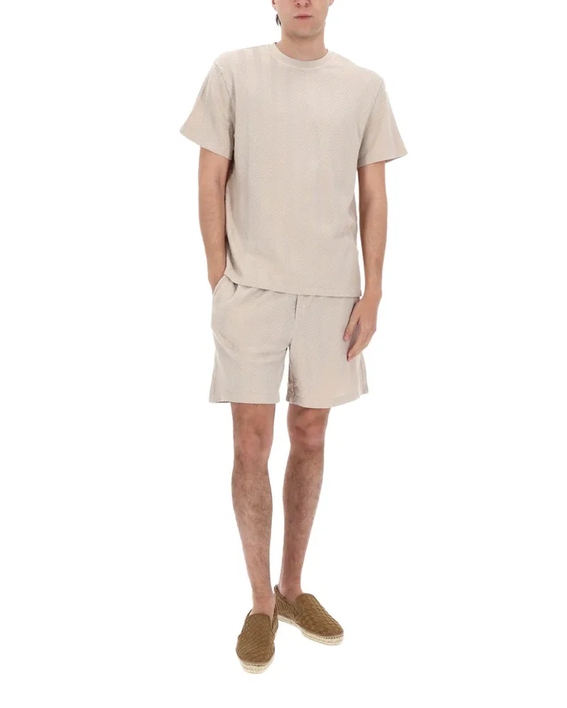 Missoni Cotton-Viscose Blend T-Shirt — Beige Beige