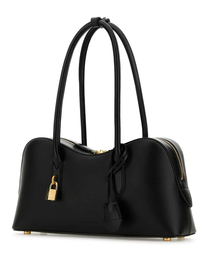 Stella McCartney Women's Black Synthetic Leather Ryder Medium Shoulder Bag Truehemp Borse A Mano Black