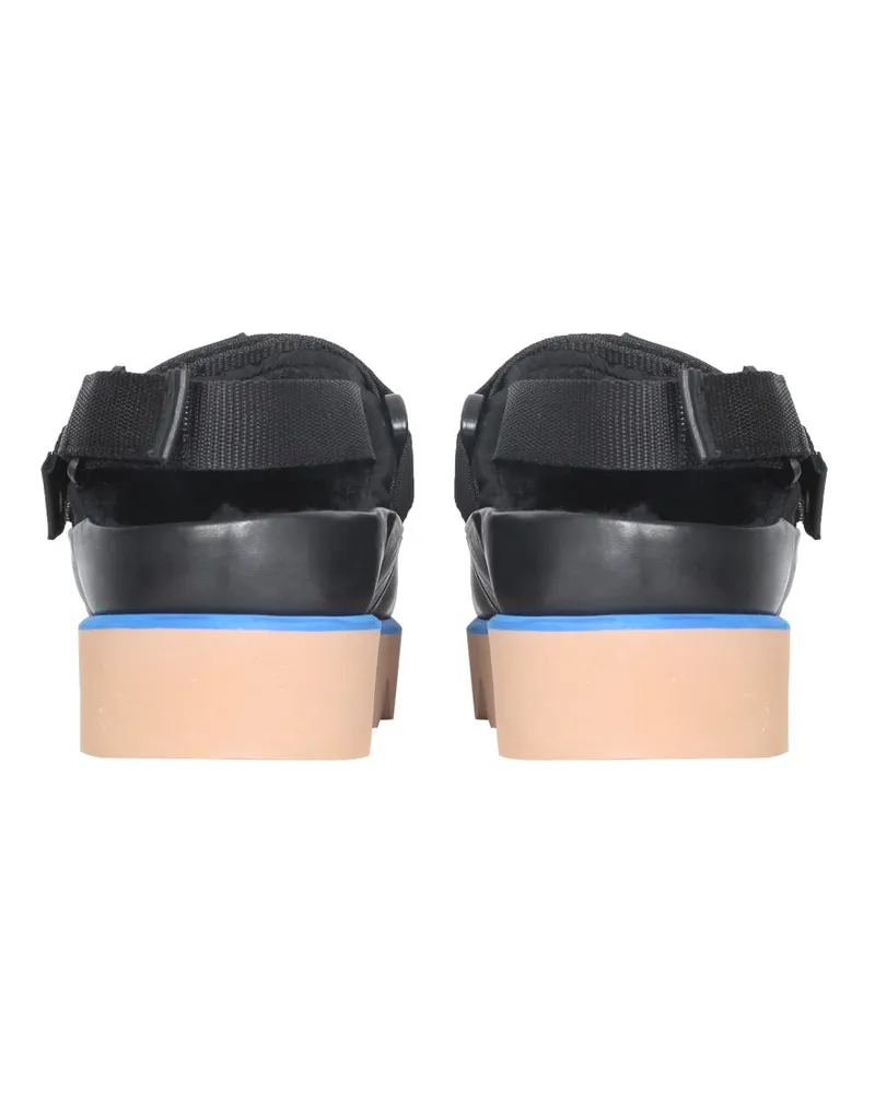 MSGM Puffed Rubber Sole Sandal — Black Black