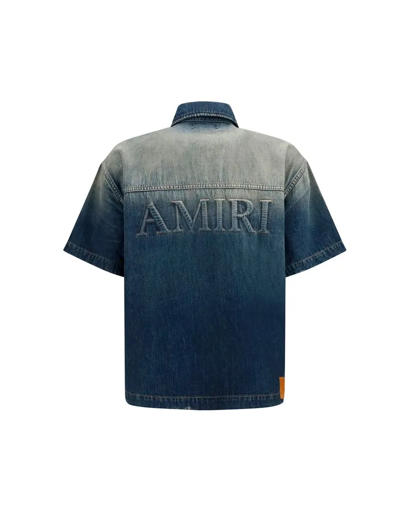 Amiri Men's Blue Denim Shirt Blue