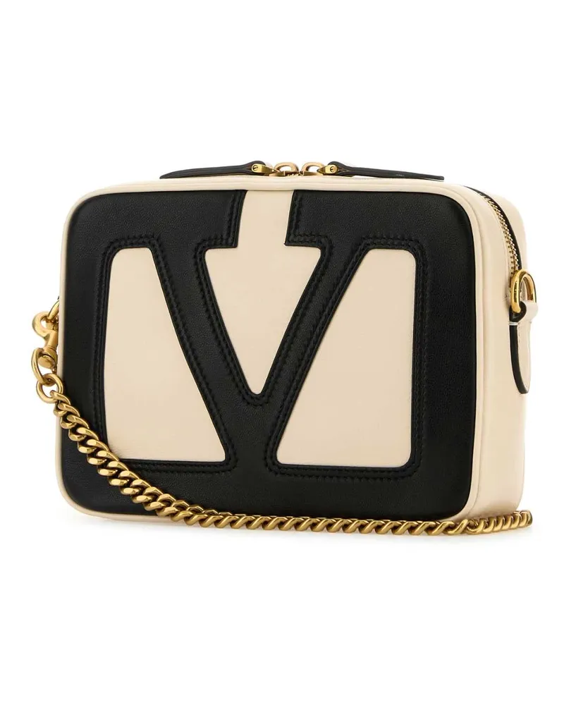 Valentino Garavani Women's Ivory Nappa Leather Viva Superstar Crossbody Bag Butterwhitenero Borse A Mano Beige