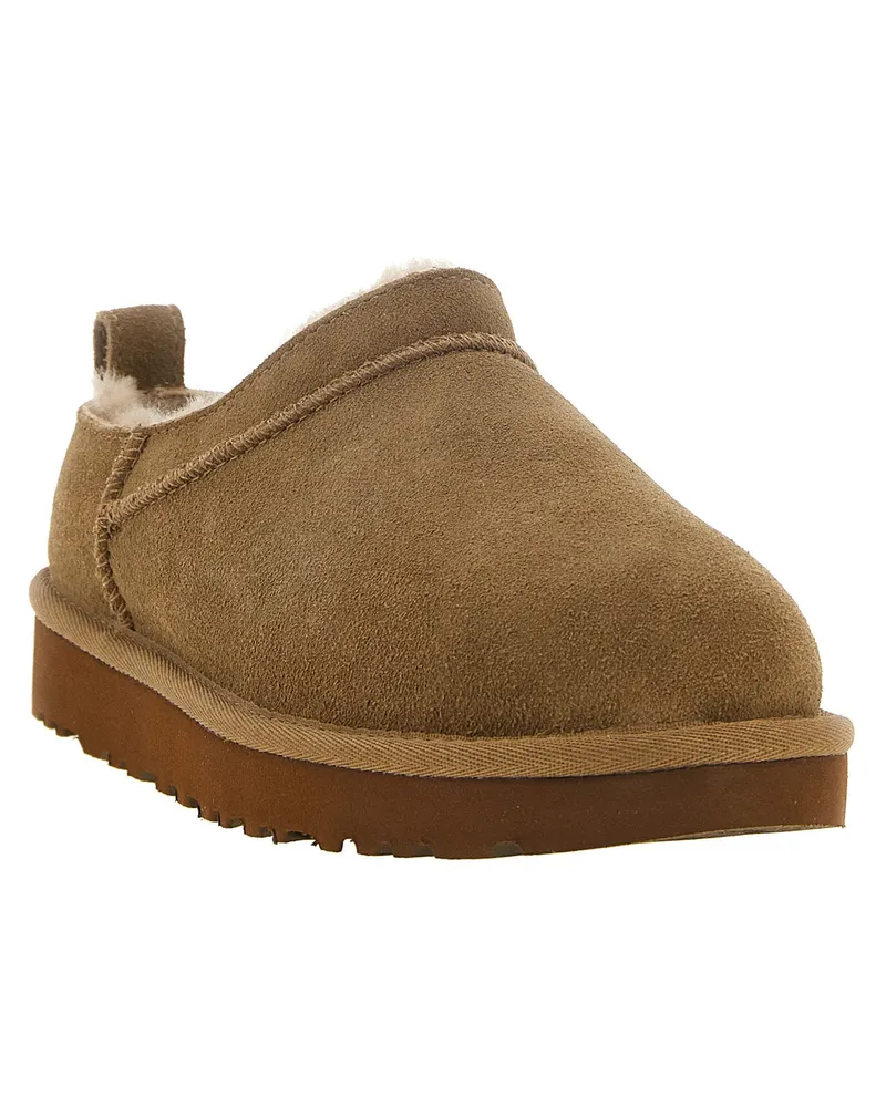 UGG Chestnut Suede Shearling-Lined Slippers — Chestnut Chestnut