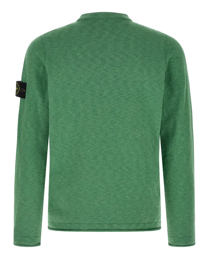 Stone Island Men's Bicolor Cotton Cardigan Clothing Green