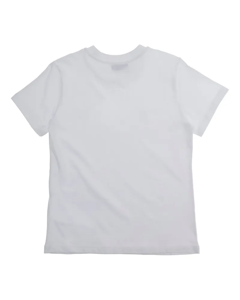 Moschino Logo-Print Cotton T-Shirt — White White