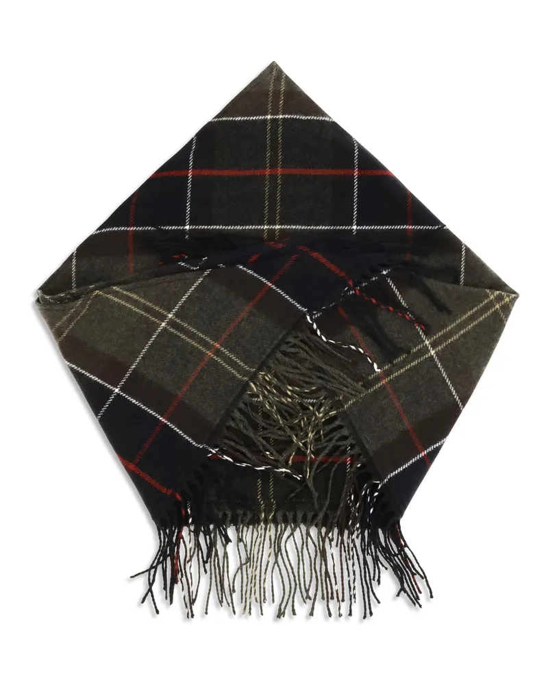 Barbour Women's Kirklees Tartan Scarf Multicolour Merino Wool Scarfs Multicolor