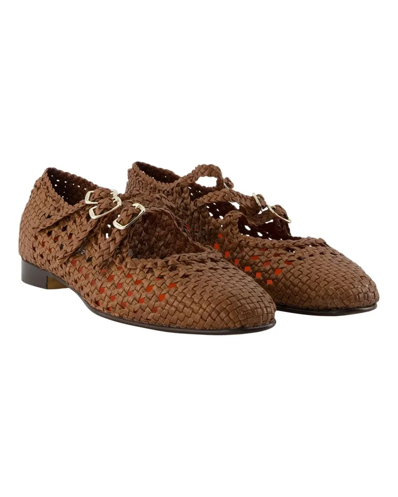 Carel Women's Ariana S Sandals -  Raffia Brown Shoes Flat-Shoes Brown