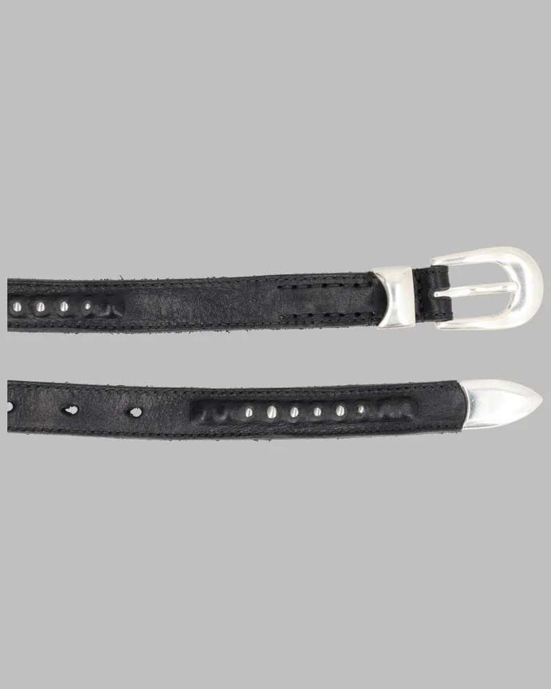 Our Legacy Leather Belt — Black Black