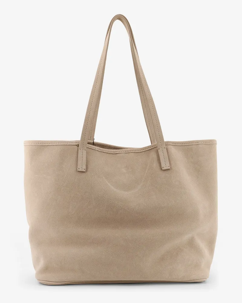 MC2 Saint Barth Women's Shoulder Bag Beige Suede Beige