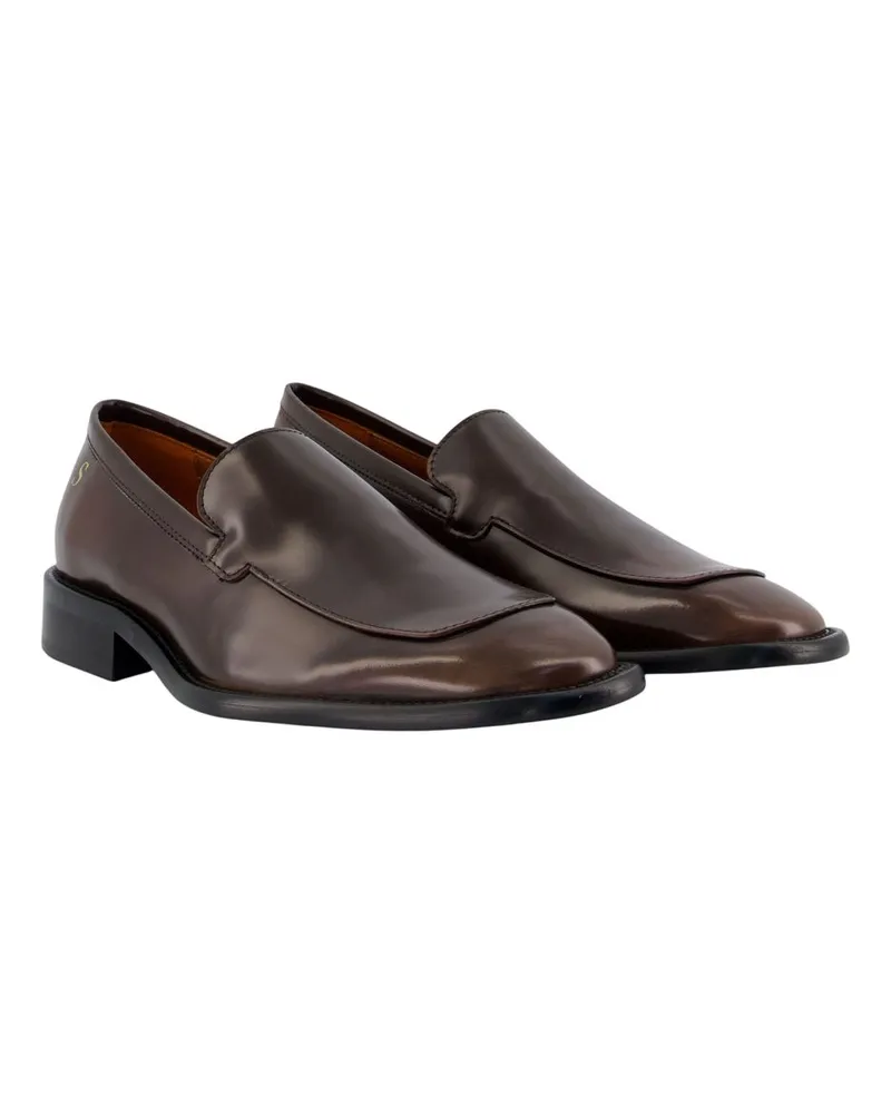 Acne Studios Lambskin Leather Loafer — Brown Brown