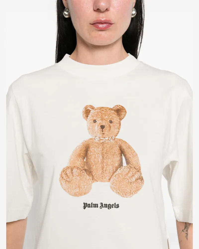 Palm Angels Bear Graphic-Print T-Shirt — White White