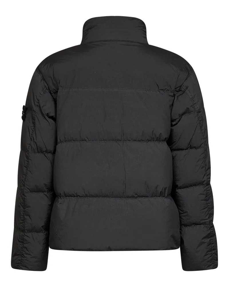 Stone Island Men Down Jacket Crinkle Reps Ny Lead Grey Polyamide Padded Gray