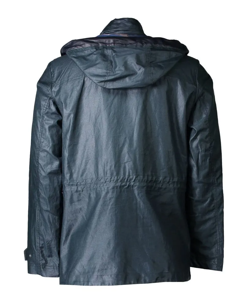 Geox Contrast-Pocket Polyester Jacket — Green Green