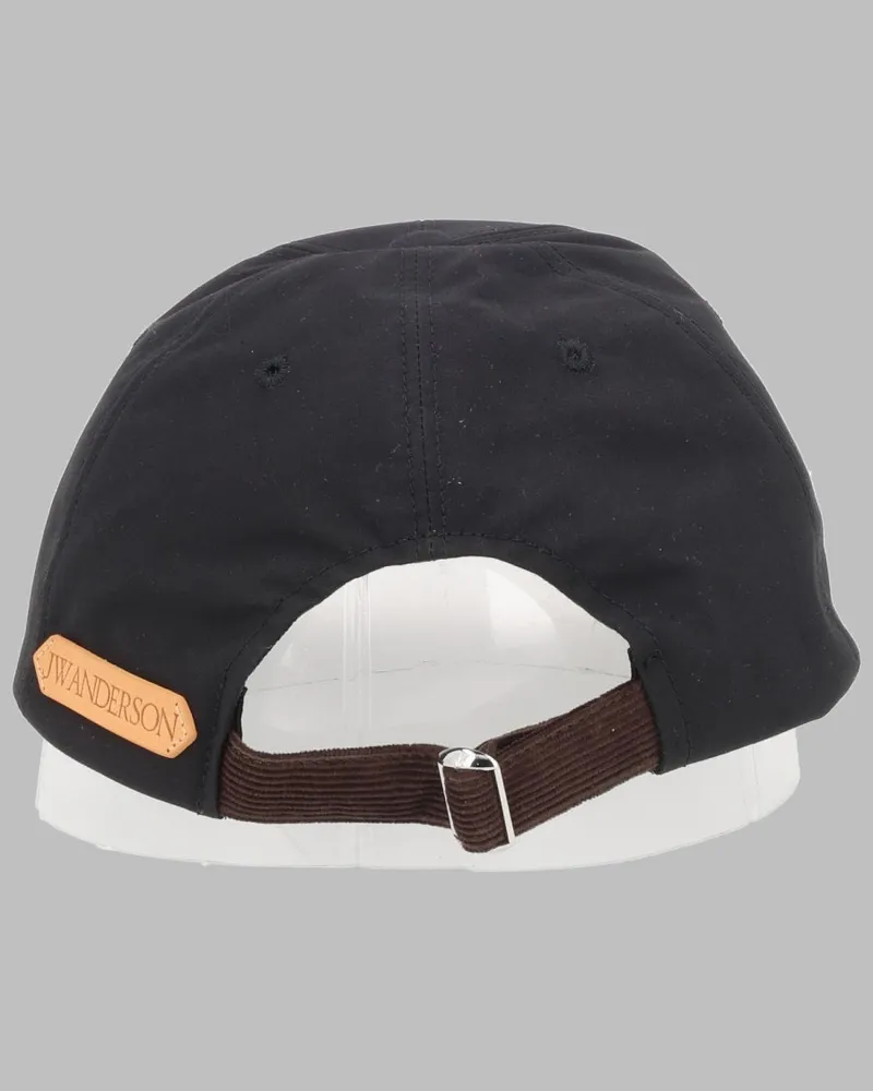 J.W.Anderson Women's Baseball Cap Logo Black Cotton Hat Black