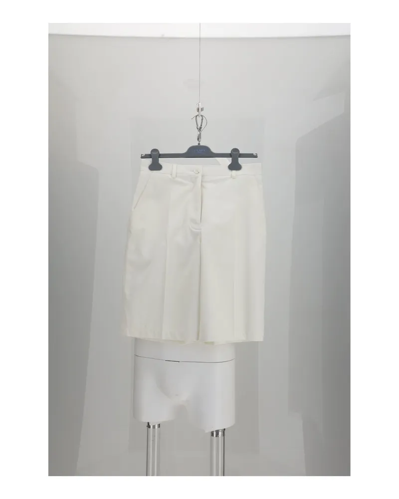 Dior Women's Shorts Bermuda White Cotton White