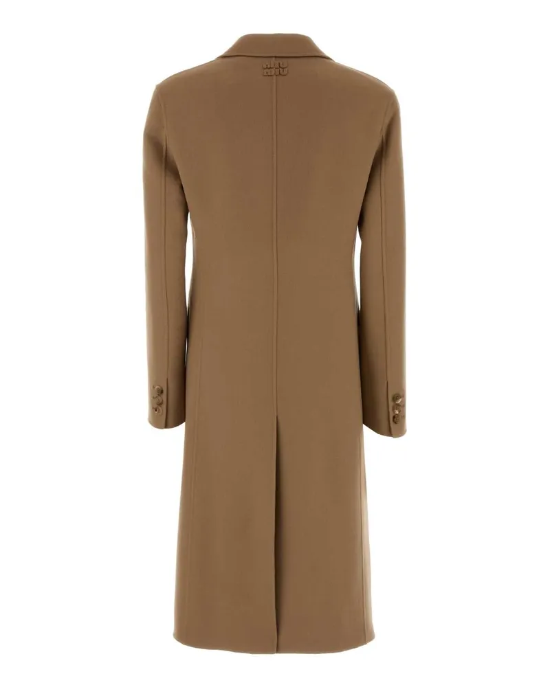 Miu Miu Ms2104sooo15q8 F0040 Cammello Wswv Cappotti Coat Beige