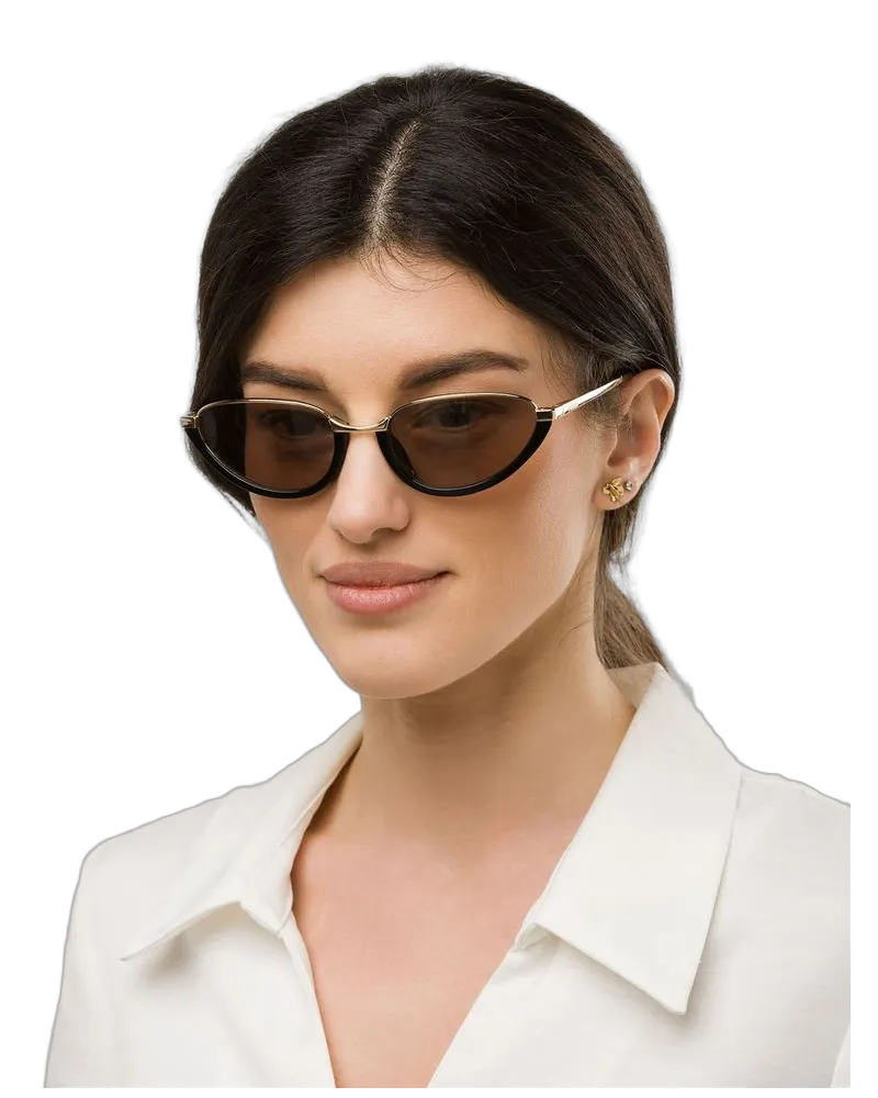 Furla Women's Sunglasses Rose Gold-Brown Metal Rose
