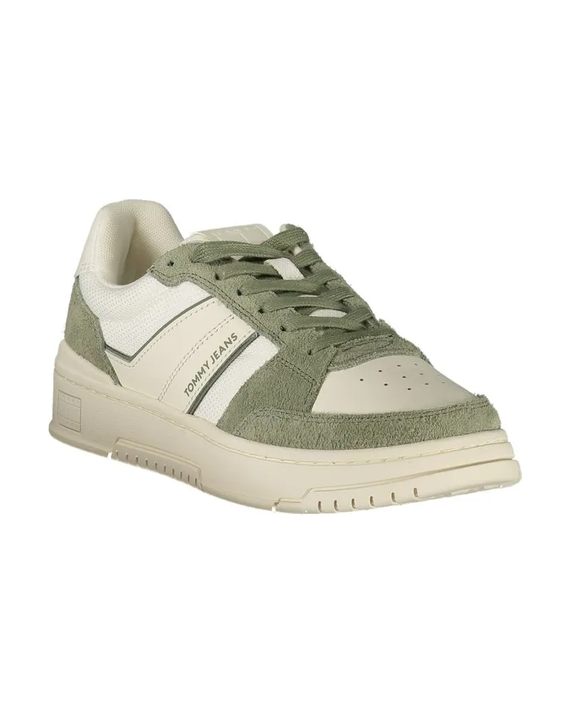 Tommy Hilfiger Colorblock Leather Sneaker — White White