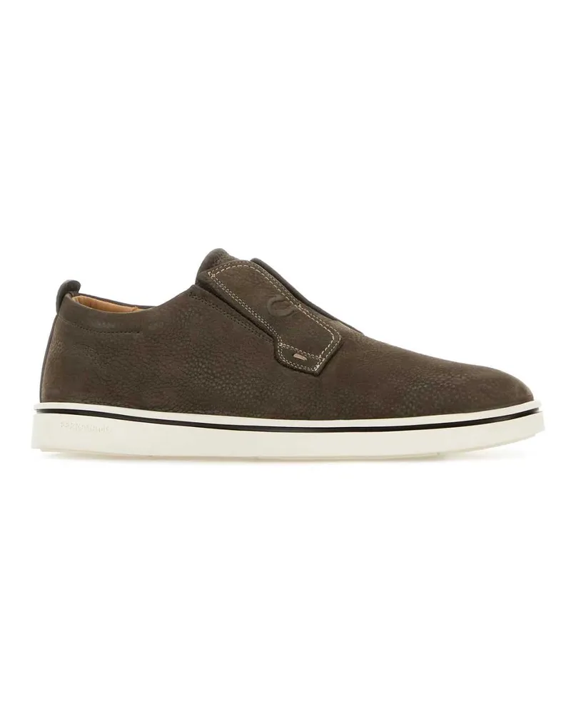 Ferragamo Elefante Loafer — Brown Brown