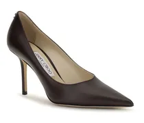 Women's Brown Calf Leather Bos Taurus High Heel Pumps