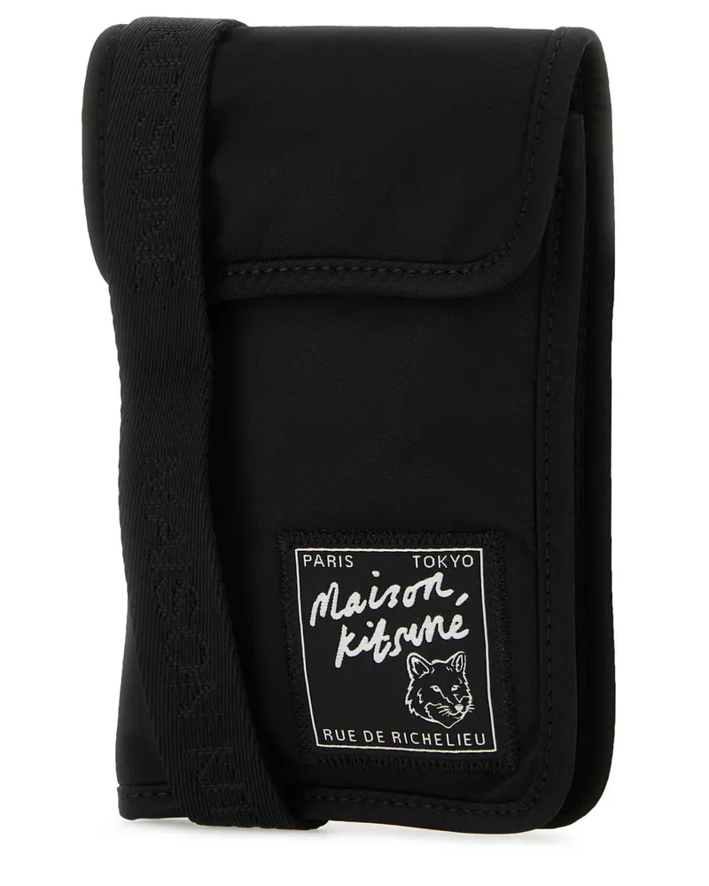 Kitsuné Men's Black Nylon Phone Case Cover Black