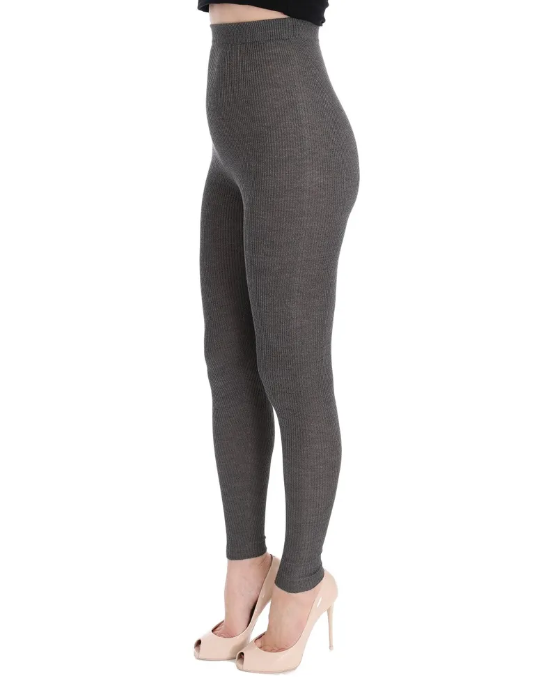 Dolce & Gabbana Women Gray Cashmere Stretch Tights Clothing Gray