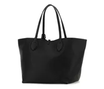 Women's Reversible Leather Tote Black