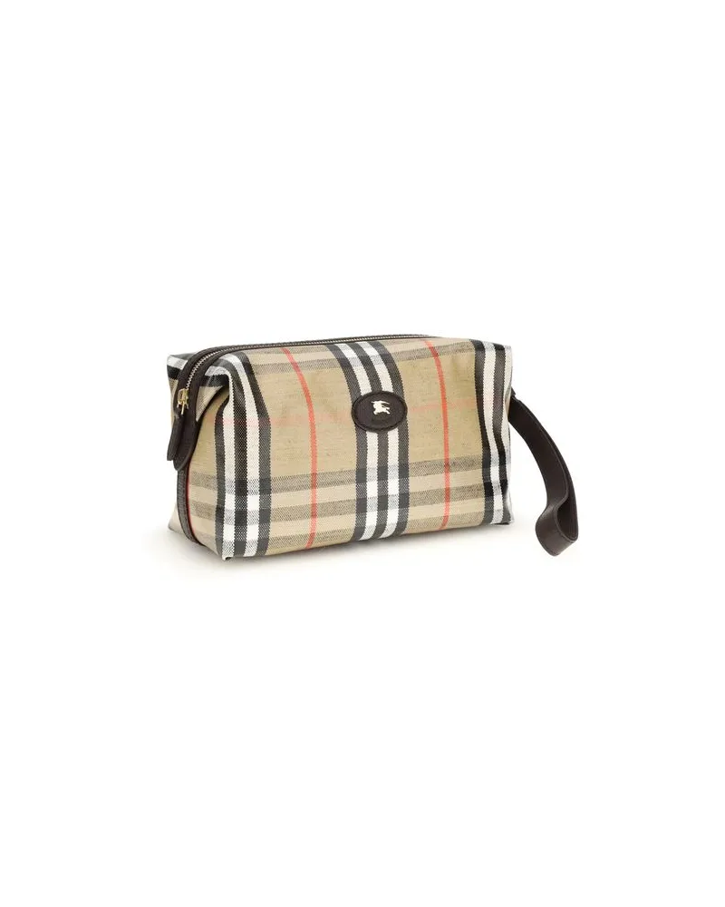 Burberry Men's Beige Cotton Wallet Beige