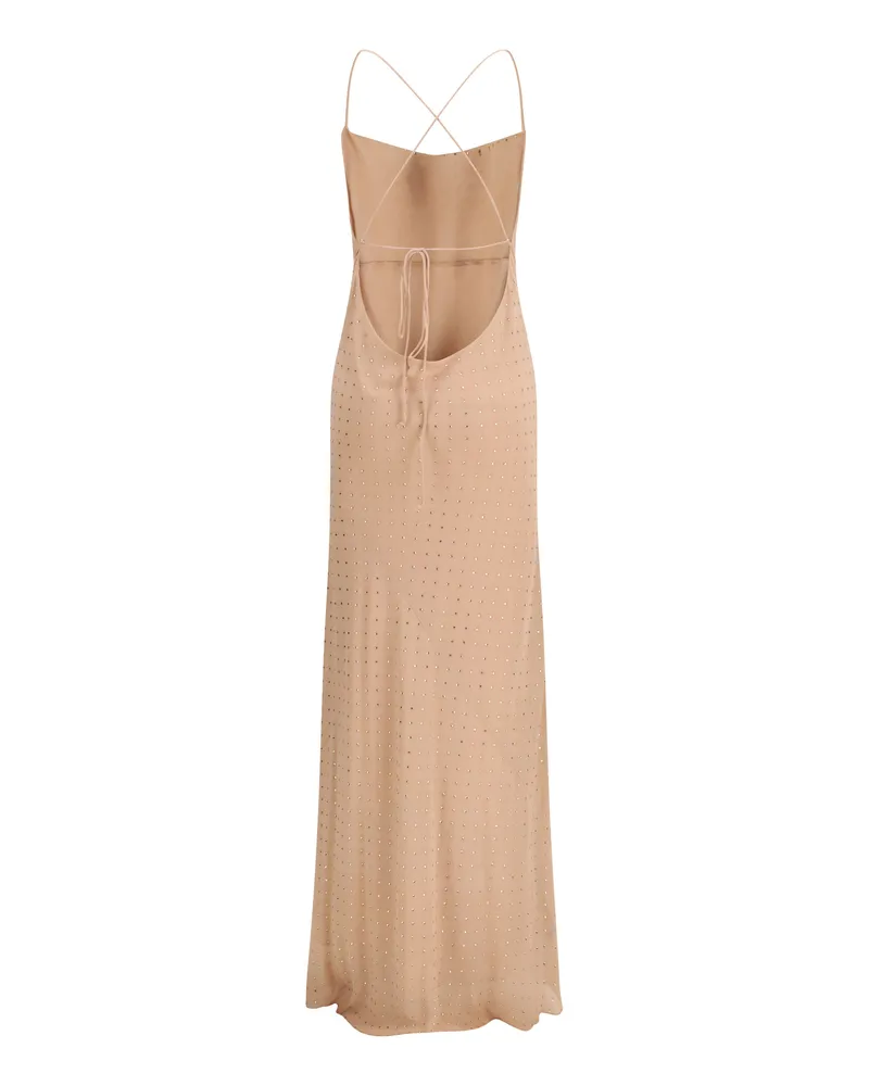 Pinko Women's Slipdress Long Strass Pink Sfinge Polyester Dress Pink