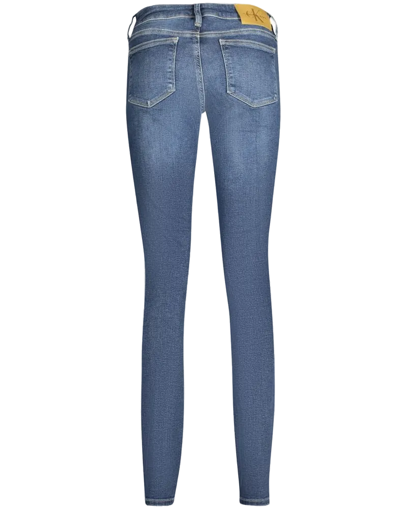 Calvin Klein Mid-Rise Skinny Jeans — Blue Blue