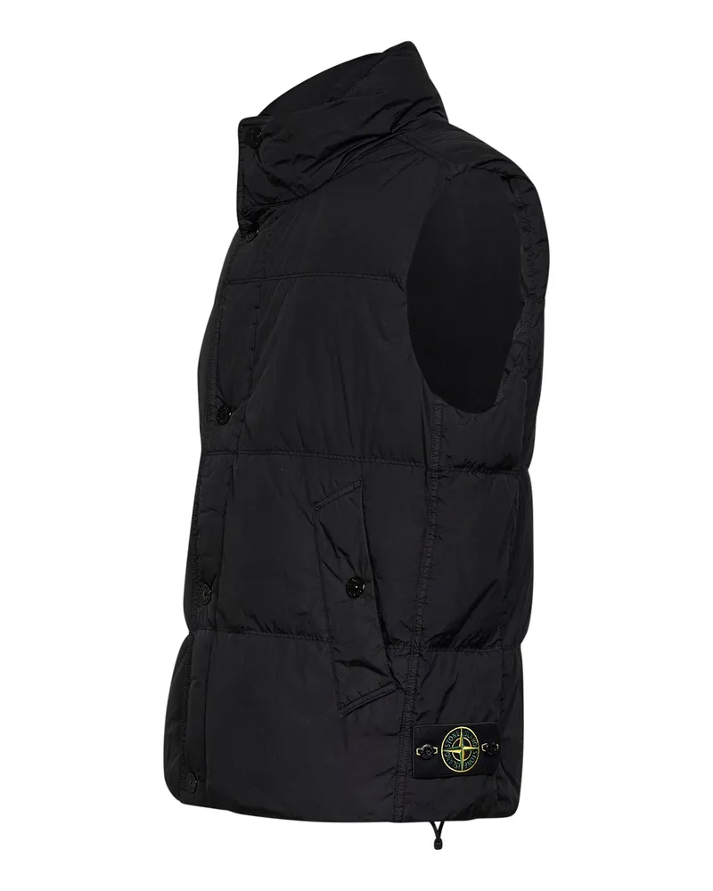 Stone Island Men's Padded Vest Reps Ny Black Polyamide & Down Jackets Black