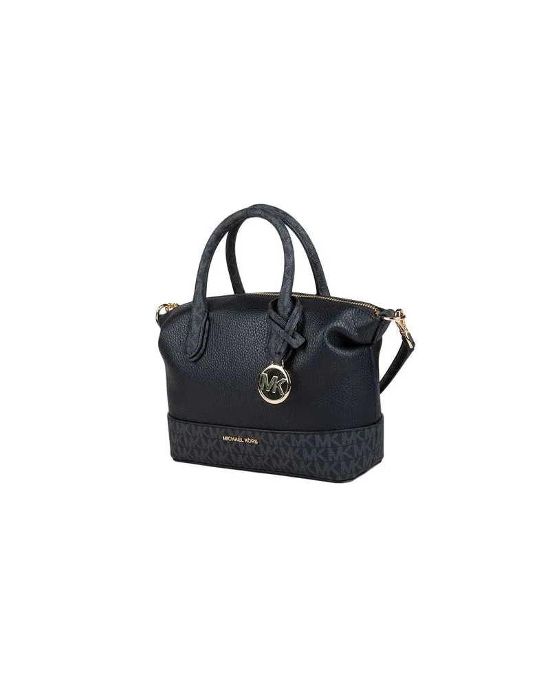 Michael Kors Women's Tote Bag Black 89.coated Canvas - Tote-Bags Black