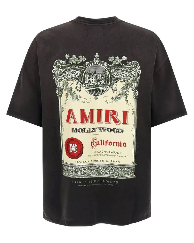 Amiri Men Black Cotton T-Shirt Black