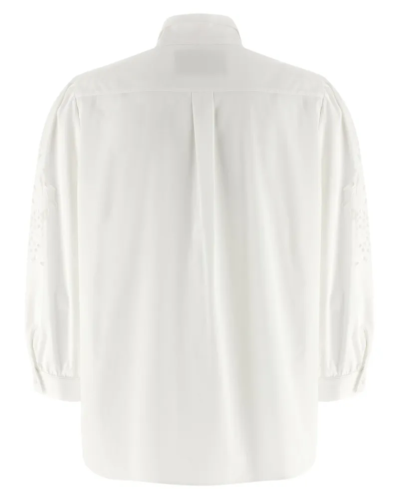 Valentino Garavani Women's White Cotton Blouse White