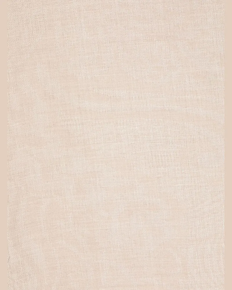 Kiton Men's Rectangular Fringed Scarf Aw23 M Beige