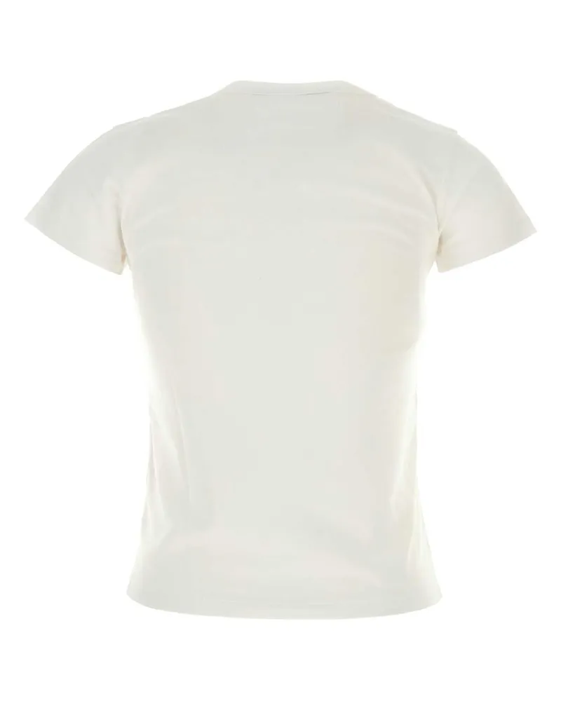 Valentino Garavani Women's White Cotton T-Shirt Bianco Exterior Exterior: T-shirts And Polos White