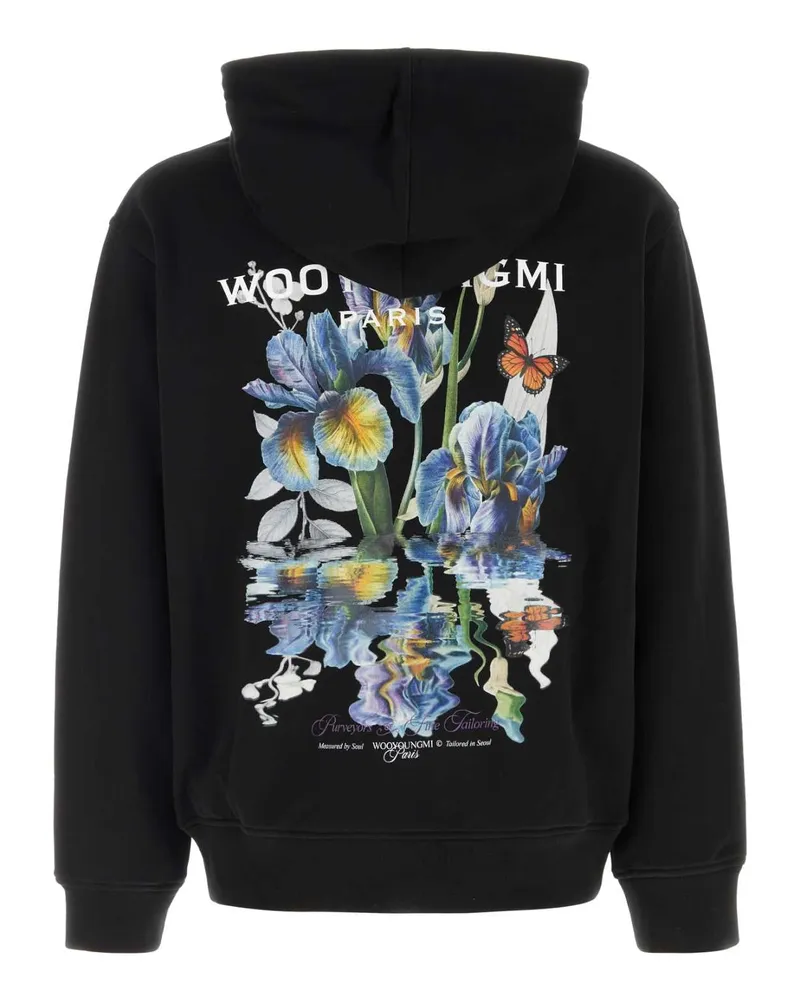 Wooyoungmi Men's Black Cotton Sweatshirt Exterior: Felpe Sweater Black