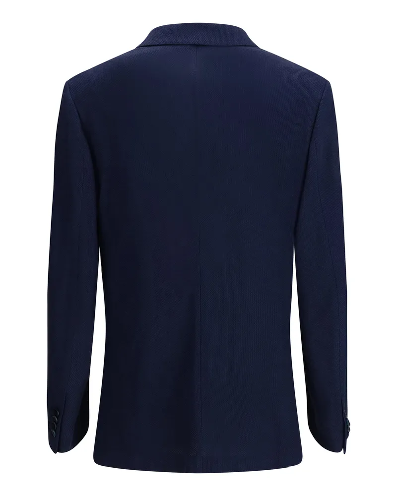 Brioni Men's Jersey Blazer Sapphire Silk; Cotton Blazers E Vests Sapphire