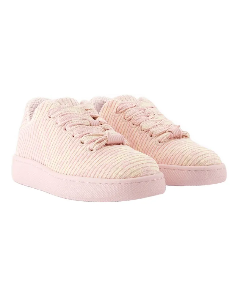 Burberry Women's Ribbed Knit Sneaker Pink Pink