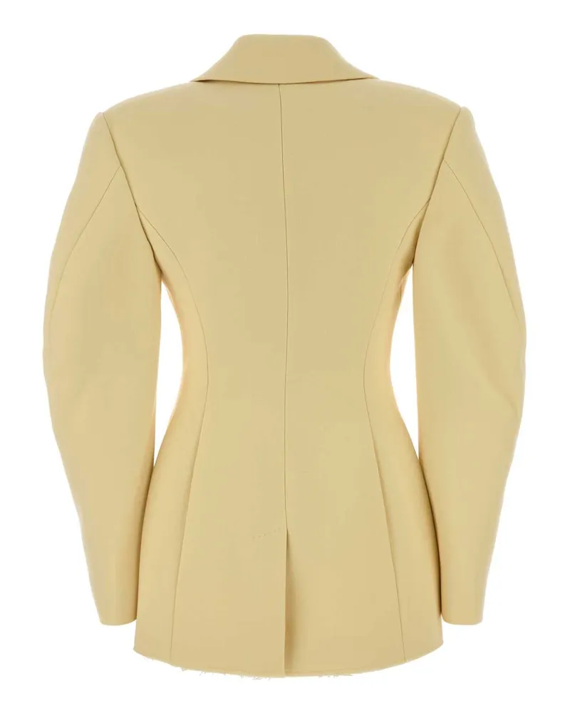Givenchy Women's Cocoon Blazer Beige Wool Nylon Elastane Blazers Beige