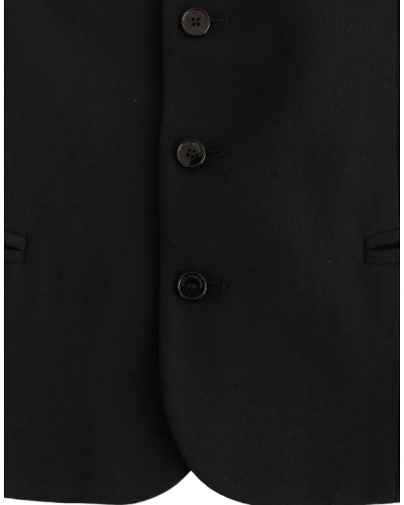 CoSTUME NATIONAL Men's Black Wool Blend Casual Vest Polyester Clothing Black