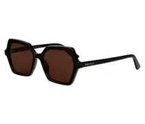 AM0537S Oversized Acetate Sunglasses — Brown
