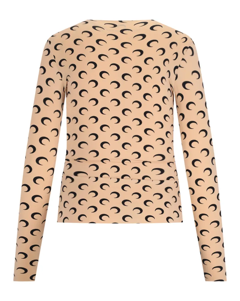 Marine Serre Women's Top Beige Polyamide Beige