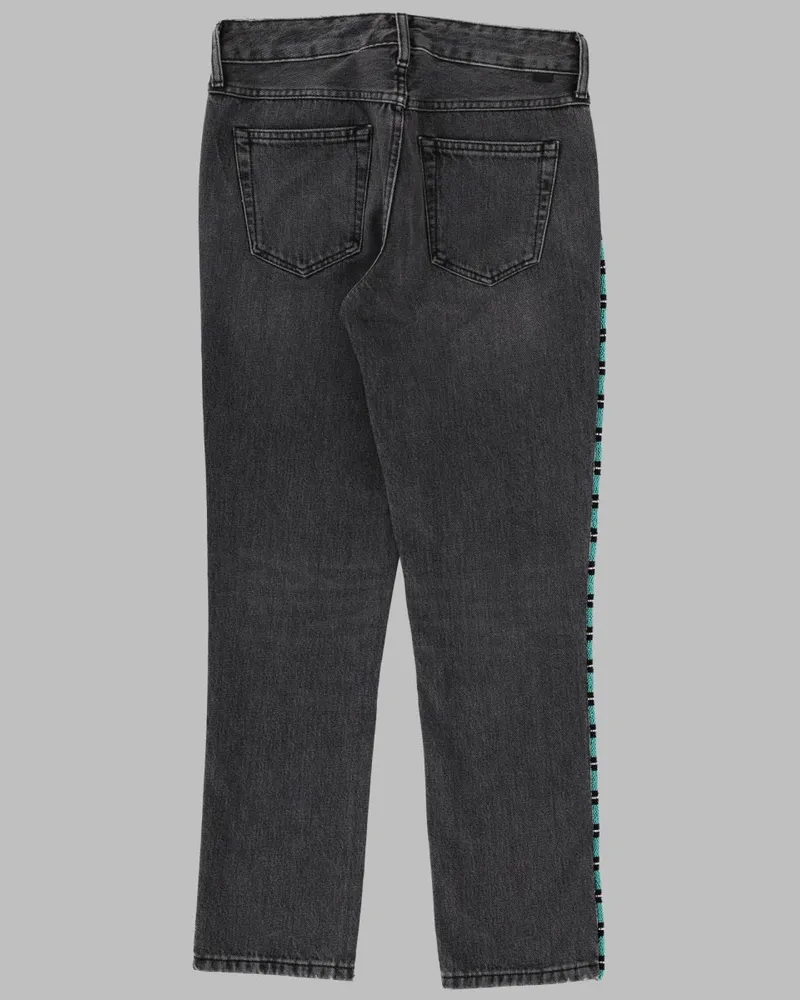 Alanui Cotton Denim Jeans — Gray Gray