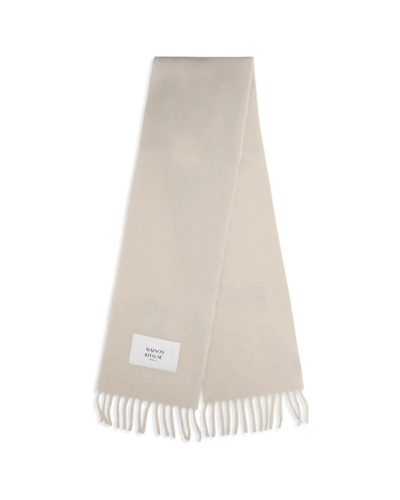 Kitsuné Baby Alpaca Scarf — Beige Beige