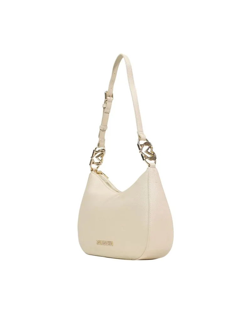 Moschino Women's Polyurethane Shoulder Bag Beige Beige